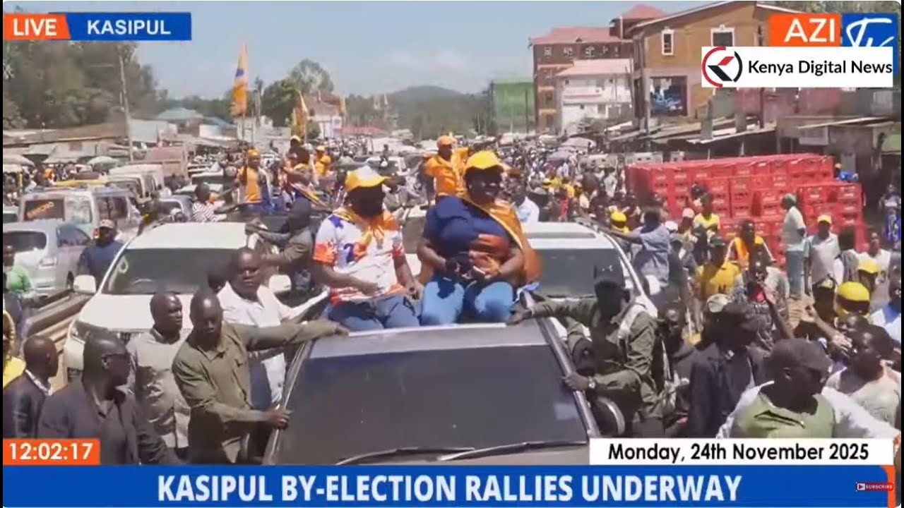 See ODM Brigade's Convoy as they Make their Way to Oyugis Town, Kasipul for Boyd Were's Campaign