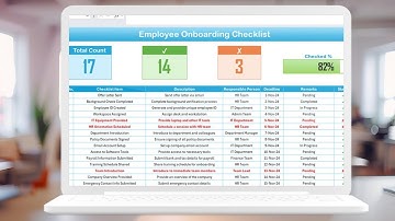Employee Onboarding Checklist in Excel