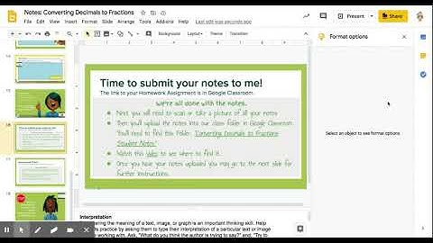 Notes: Converting Decimals to Fractions - Google Slides