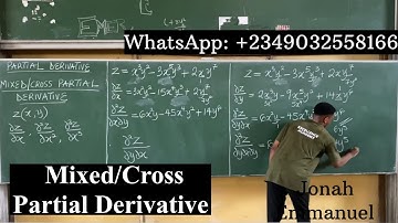 Mixed or Cross Partial Derivative | Partial Derivative of Mixed Variables #excellenceacademy