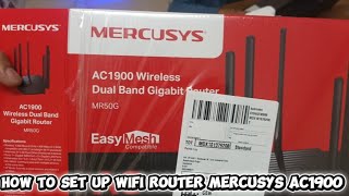 how to install and set up wifi router mercusys AC1900 #wifi #router #mercusys 