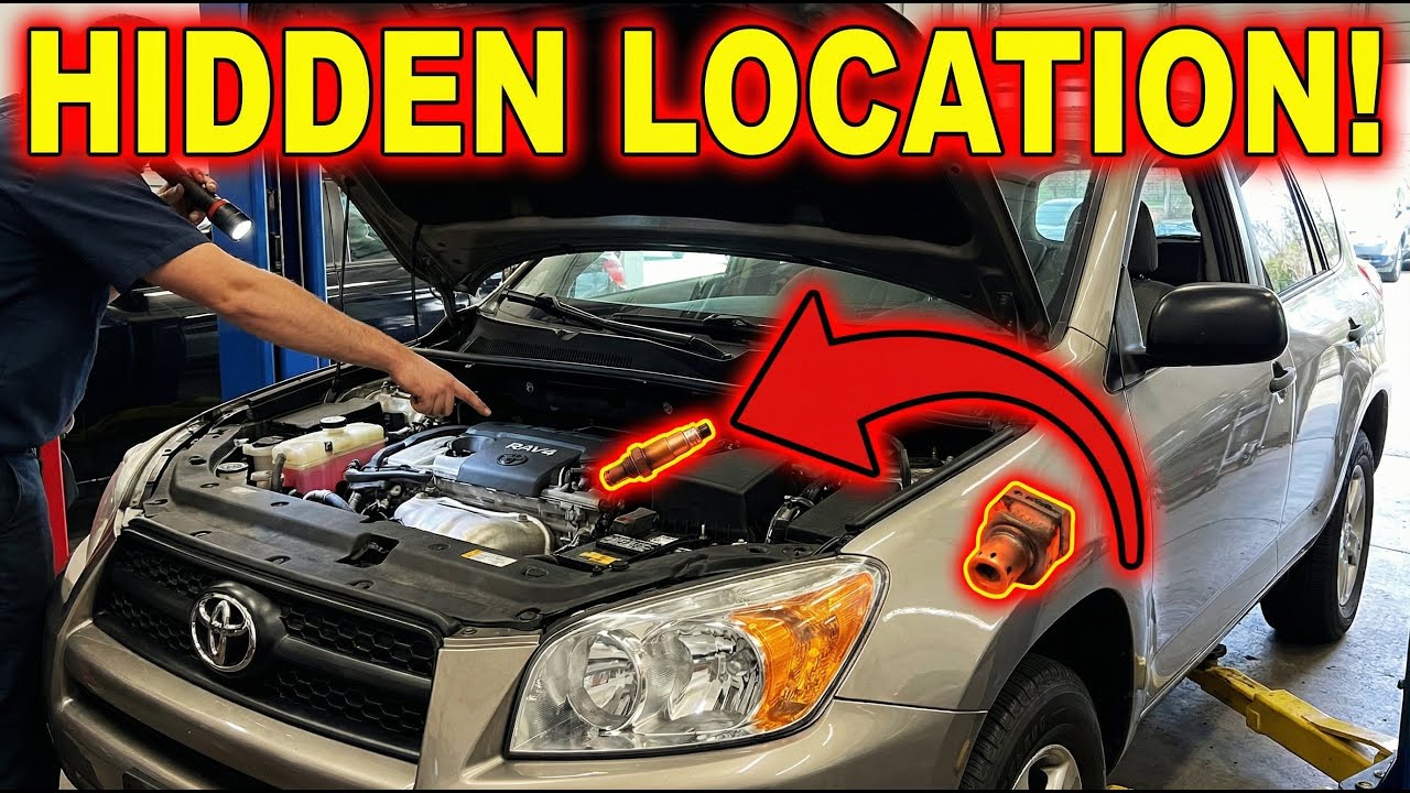 Расположение датчика O2 Тойота Рав4