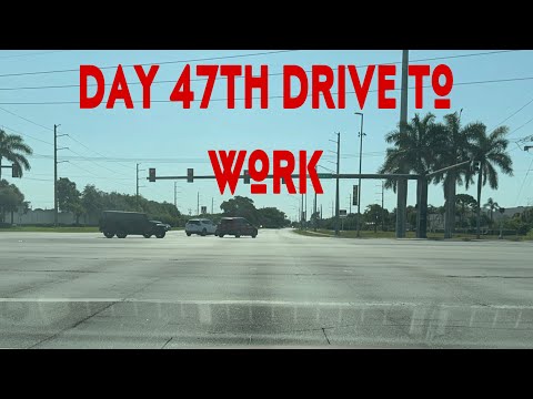Day 47th drive to work || Florida USA || Rosalinda