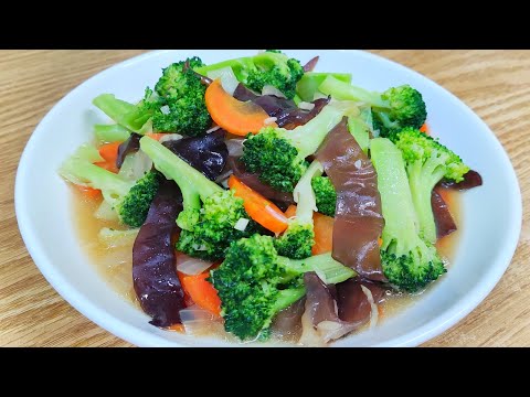 Masak Brokoli Jamur
