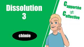 DISSOLUTION 3 : La différence entre concentration apportée et effective -- Chimie -- Première