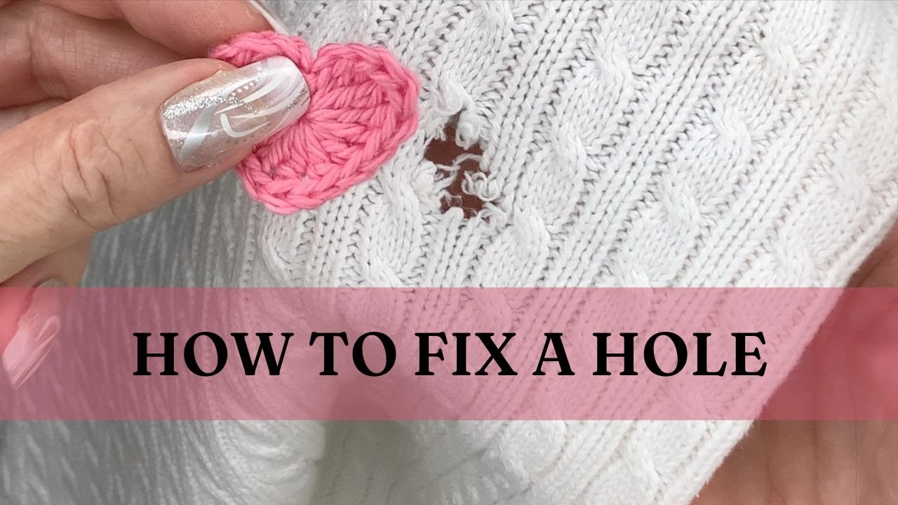 Knitting Help! How to Fix a Hole - YouTube
