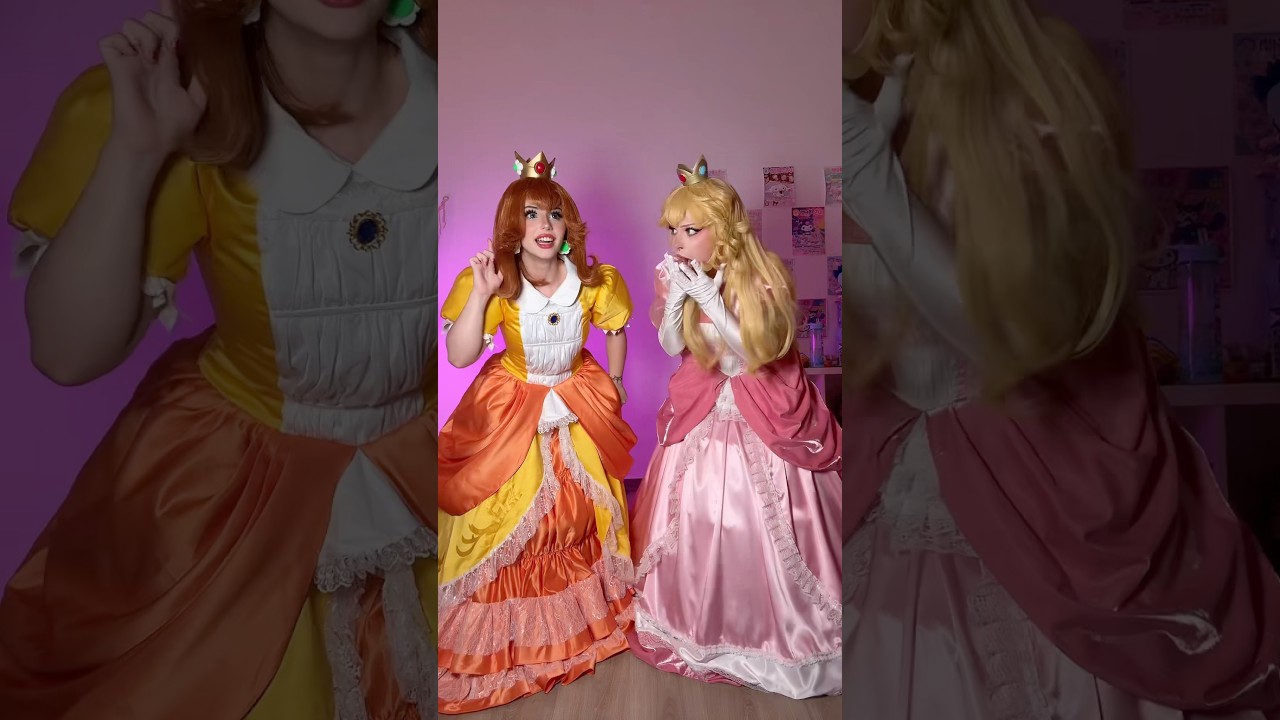 if you like what ??? (with Muatori) #makeup #cosplay #peach #daisy #mario #nintendo