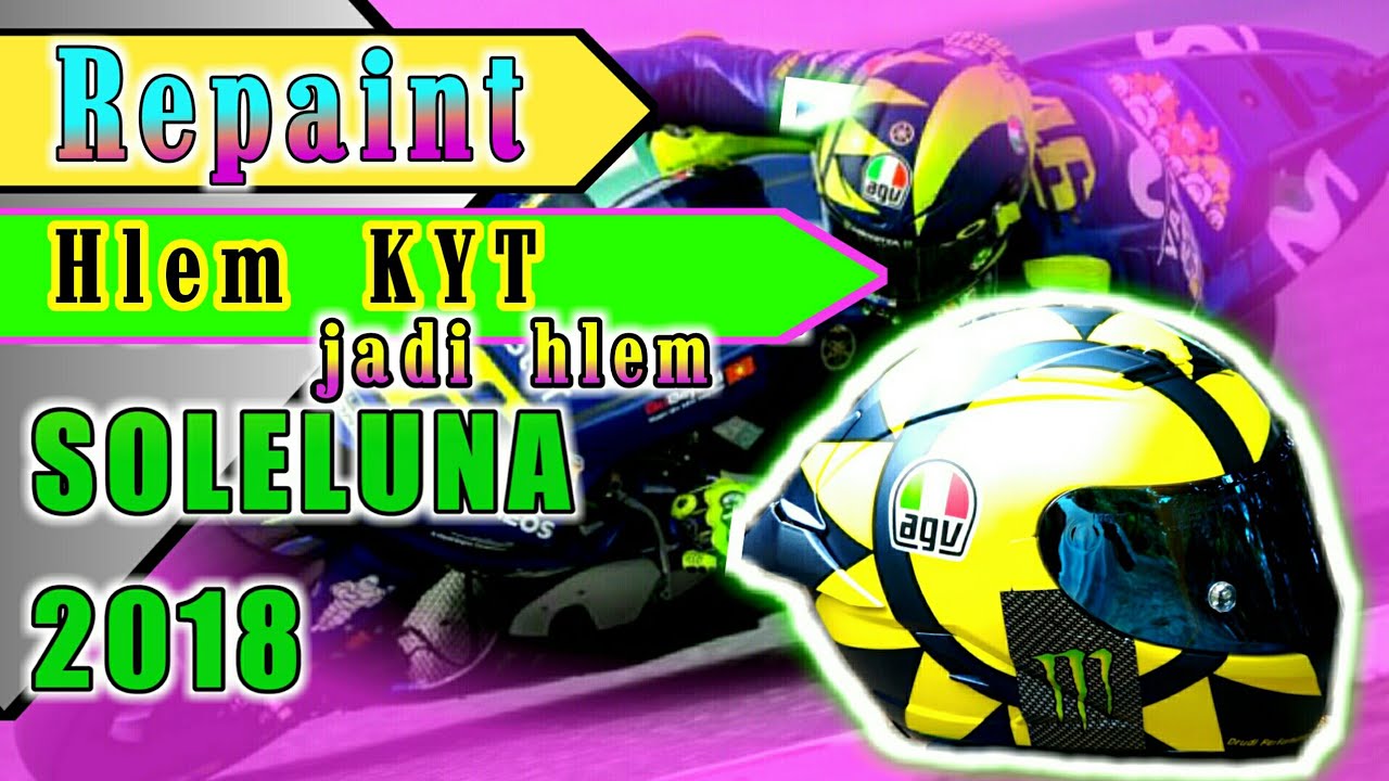 proses Cat ulang HELM KYT to agv soluna 2018