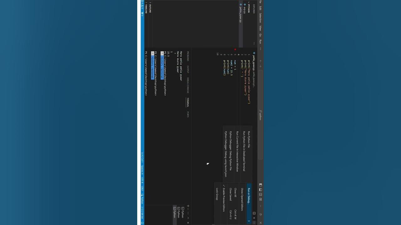 Run button missing in visual studio code how to bring back 