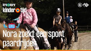 Paardrijden | Nora zoekt een sport (Kindertijd KRONCRV)