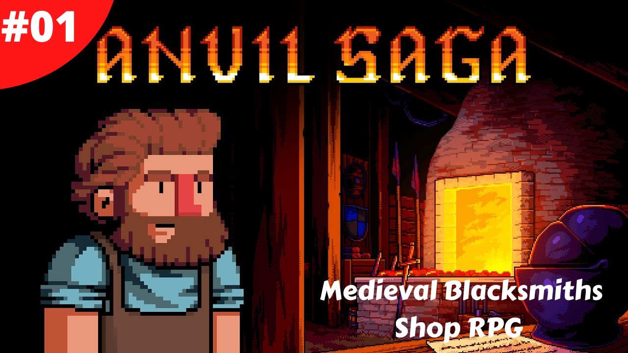 Manage A Medieval Blacksmiths Shop With RPG Elements - #01 - Anvil Saga - Gameplay