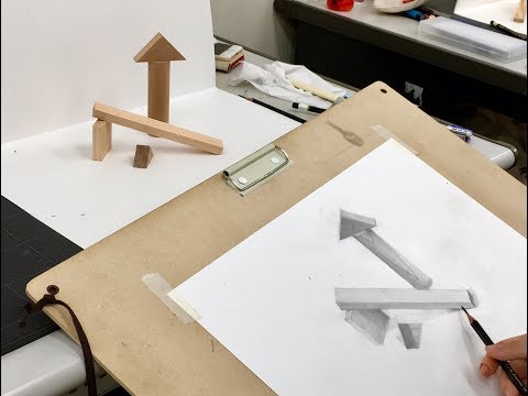 デッサンの授業！デジタルデザイン科【NCAD新潟デザイン専門学校】