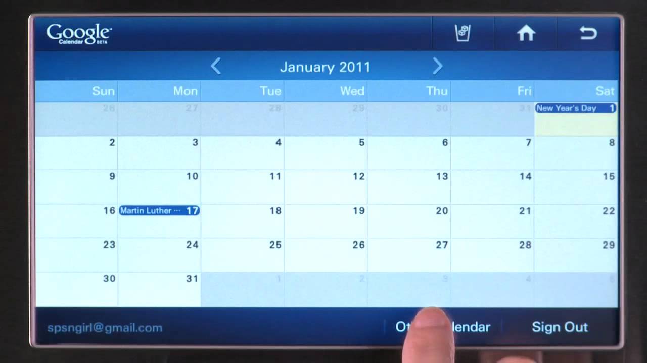 WiFi Smart Fridge HowToVideo Calendar Application YouTube
