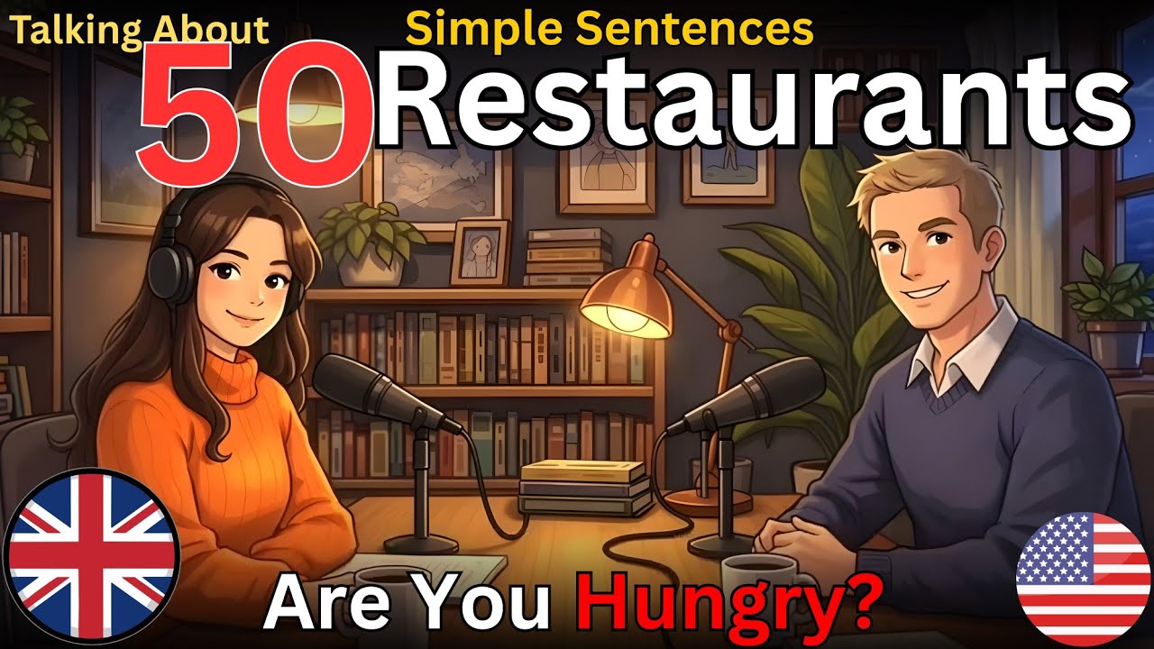 50 Simple Sentences for Restaurants | Easy English Conversation Practice