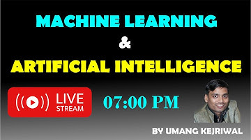 [Live] [Day 1] Machine Learning & Artificial Intelligence - Basic Introduction & Working With Numpy