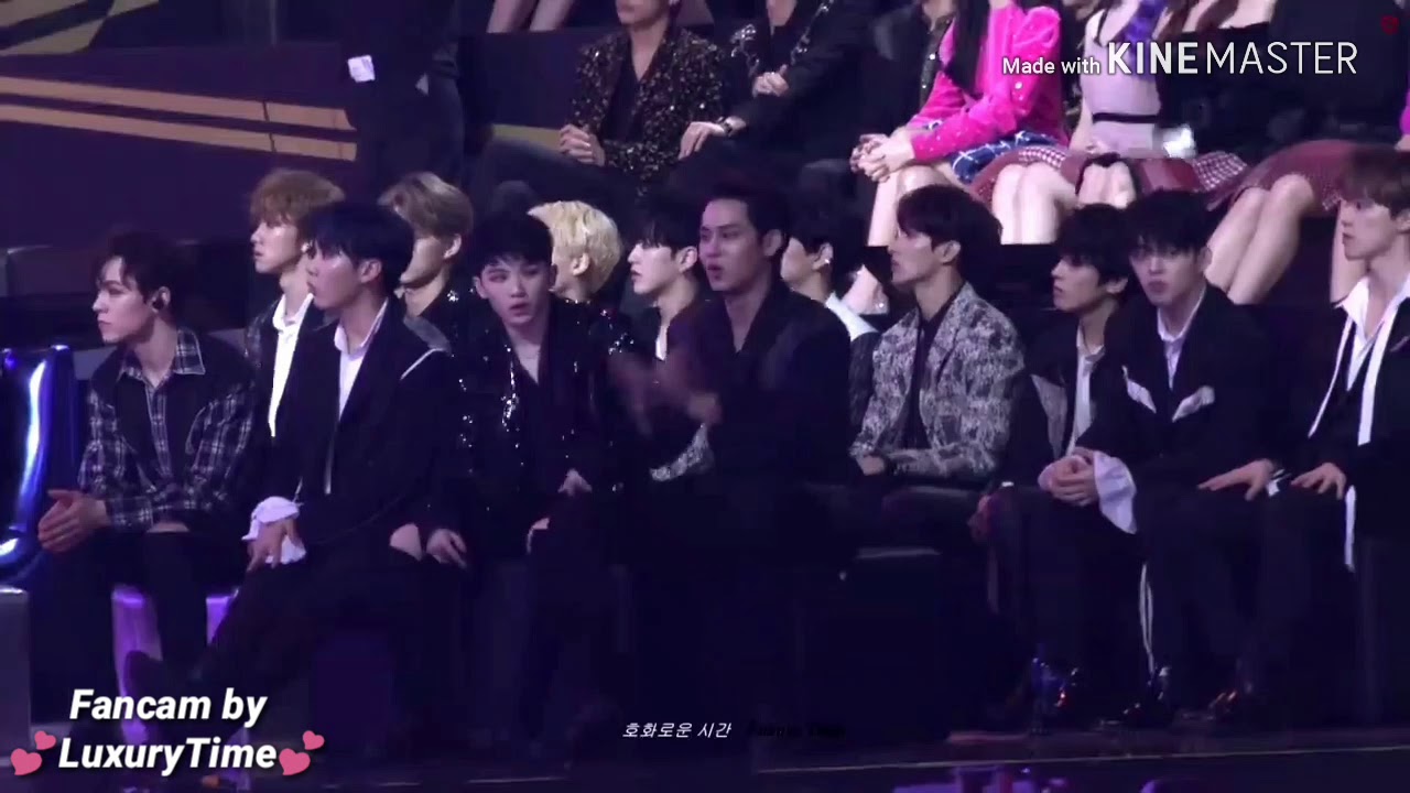 Seventeen Reaction To Oh My Girl Mama 2018 Youtube