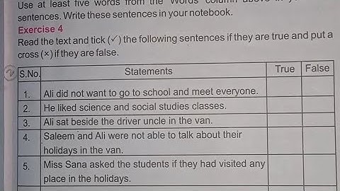 English Class 7:Lesson.1 Exercise 4 and 5 || Can we do something?