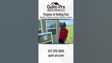 Purpose of Nailing Fins: Benefit of Replacing Siding and Windows Together