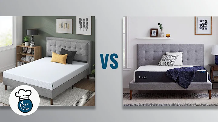 Zinus Gel-Infused Green Tea Memory Foam Mattress vs LUCID 10 Inch Memory Foam Firm Feel