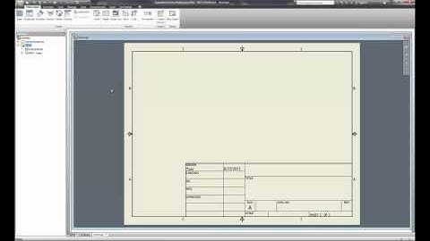 Inventor 2012  Drawing Creation  Video 1