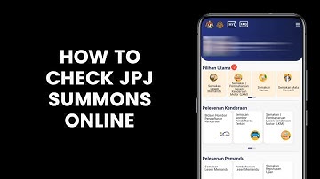 How to Check JPJ Summons Online Using the MyJPJ App