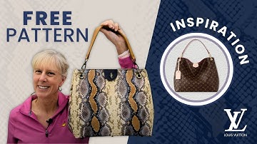 FREE PATTERN! Making a Louis Vuitton dupe for $110 😱 Graceful Bag DIY Sewing Tutorial