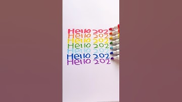 Hello 2025👋 #shorts #art #satisfying #markers