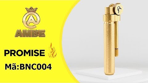 Bật lửa gas đá đồng nguyên chất Promise BNC004 - AMBE.VN