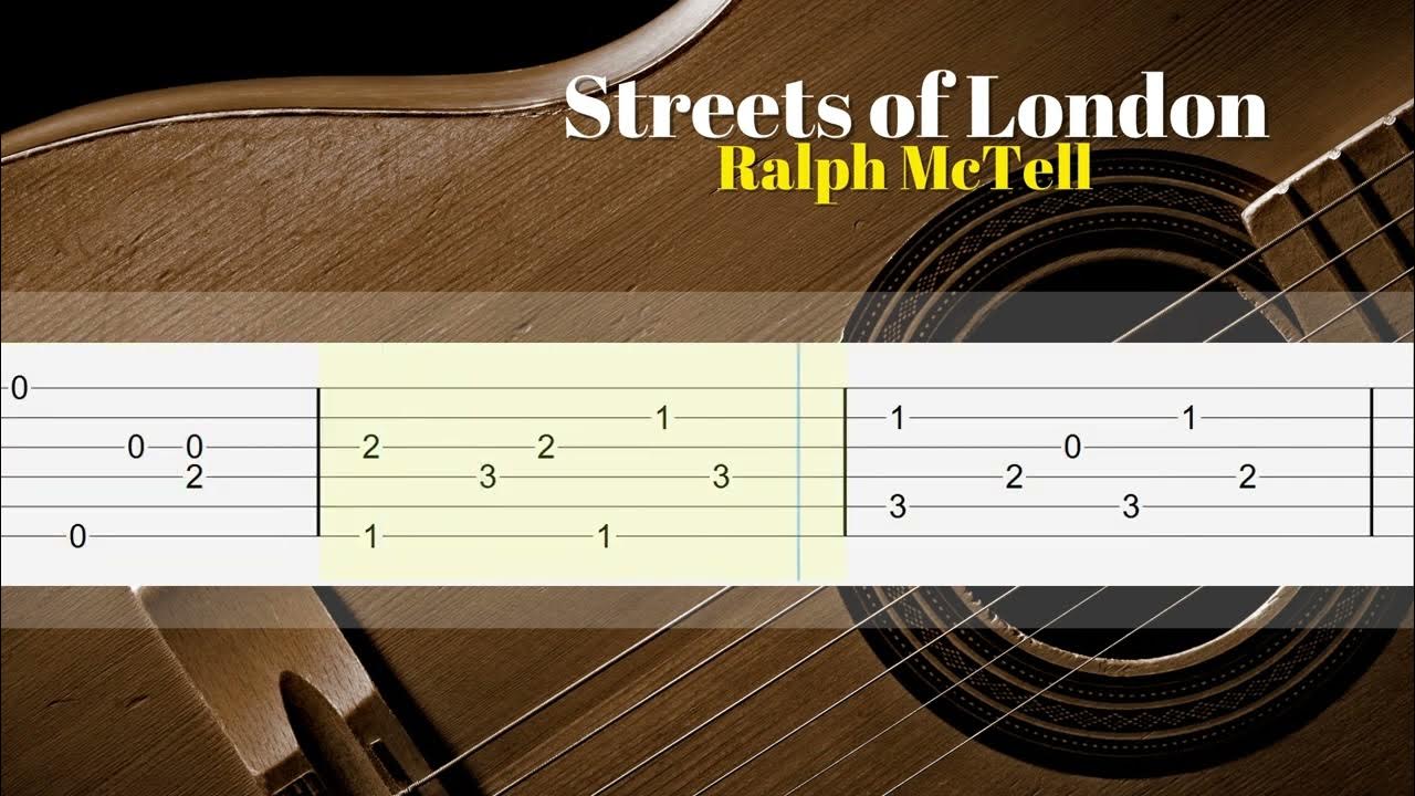 Streets of London Ralph McTell Fingerstyle Guitar Tutorial TAB