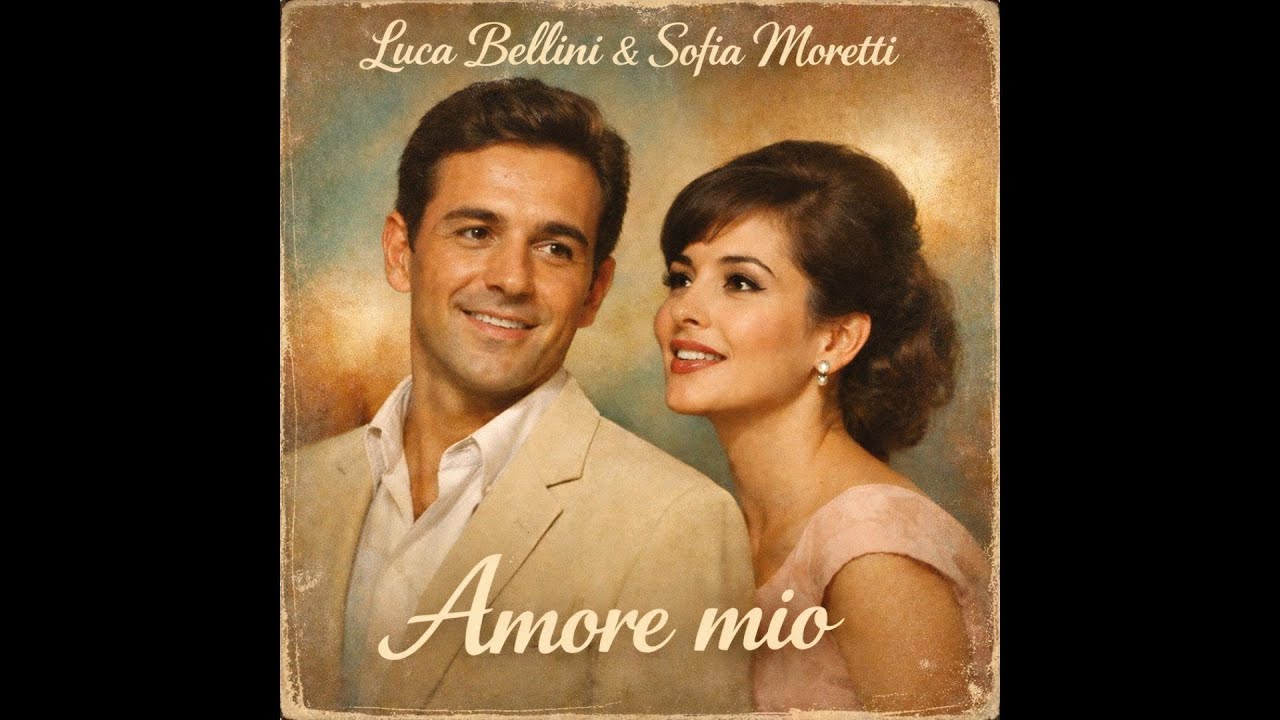 Amore mio   Luca Bellini & Sofia Moretti   Vintage Italian Love Duet 1950s 1960s Style