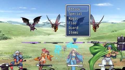 RPG Maker VX Ace - Battle Test at 640x480 screen