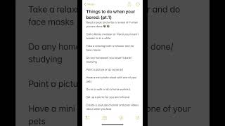 what to do when your bored