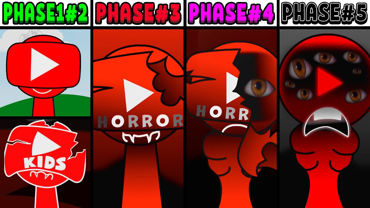All Phases in New Incredibox Sprunki Oc of YouTube: From Phase 1 to Phase 5
