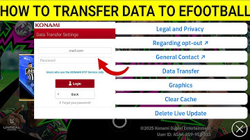 How To Link Konami ID To eFootball 2026 Mobile | How To Transfer Data From eFootball 2025