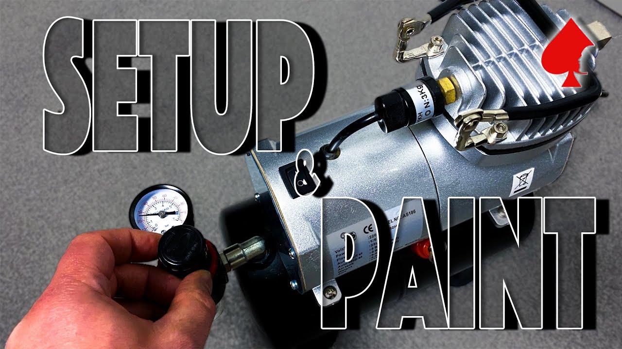 Airbrush painting 8 (tips & tricks) - Basic Air Compressor Setup Guide for  painting model kits 