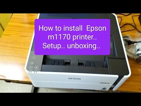 How to install/setup Epson m1170 printer #Setup #unboxing #installation