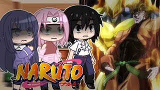 Naruto Friends react to Naruto as dio ||au|| Naruto X JoJo's (2x)