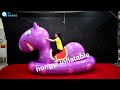 Hongyi new inflatable pony ride can be custom