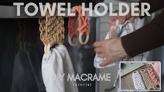 Super Cute Towel Holder: Do This Macrame Today