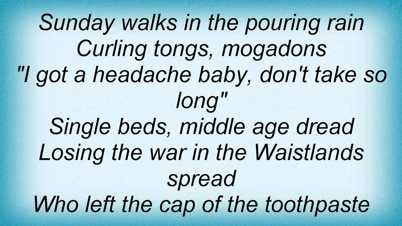 Marillion Punch And Judy Lyrics YouTube