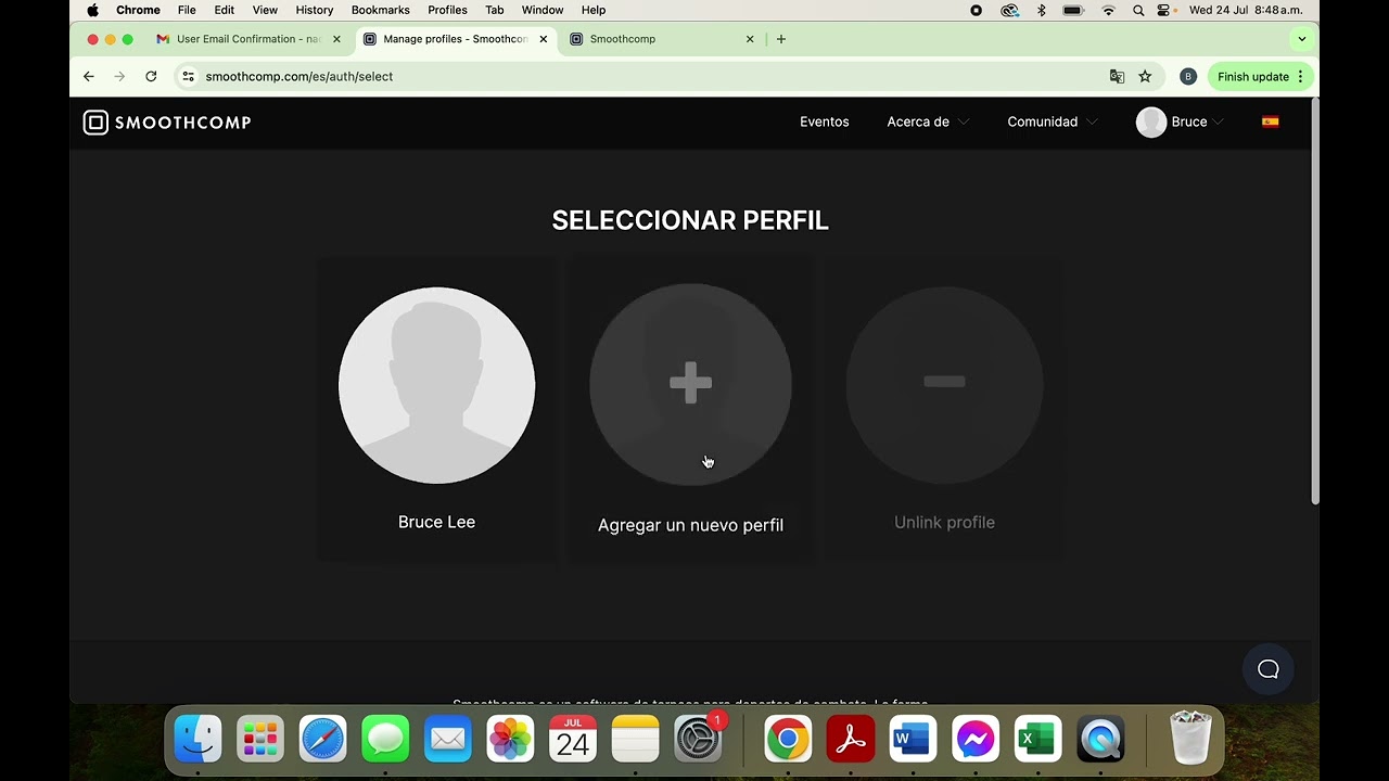 Tutorial Smoothcomp para Crear cuenta y registro a torneo.