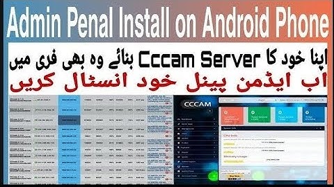 How To Install Admin Penal on Andriod | Multics CCCAM SERVER Install | Admin Penal Xtream install