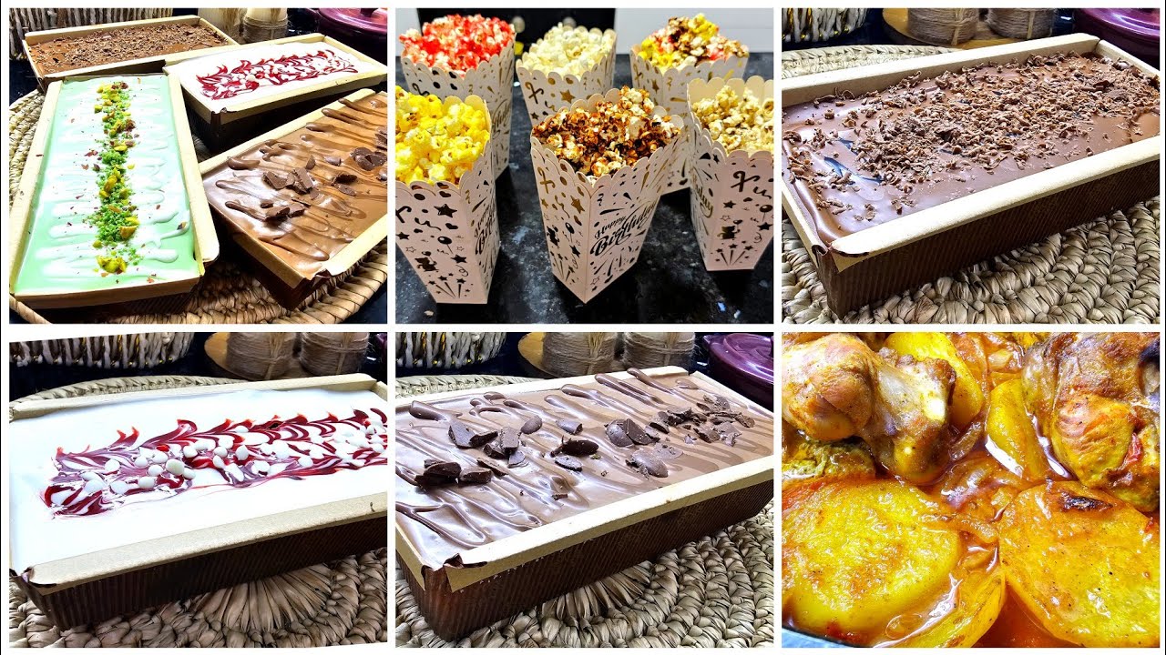 اروع لكيك غارقين بالصوص للقهوة بمكونات بسيطة👌و فكرة عشاء سريع و لذيذ جدا و فوشار ملون 😍