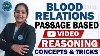 🧠Blood Relations Passage Based Video || Reasoning Concepts &amp;Tricks|| #reasoningtricks#ssccgl #bankpo