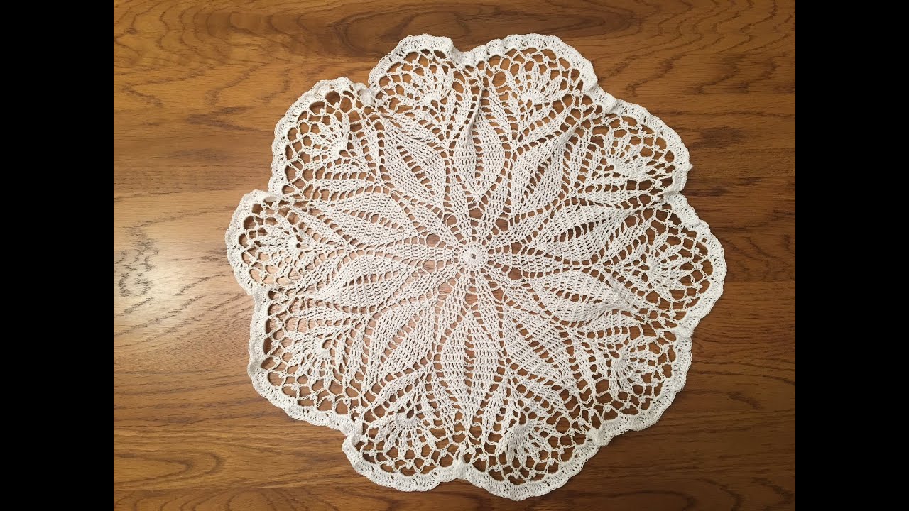 How to crochet a doily Part 1 of 2 YouTube