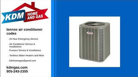 lennox air conditioner codes