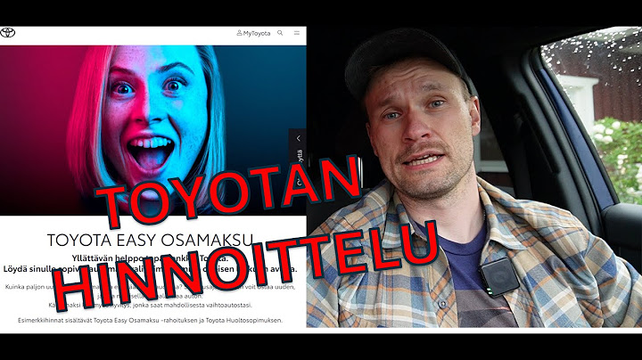 Onko Toyotan rahoituksen hinnoittelu karannut?