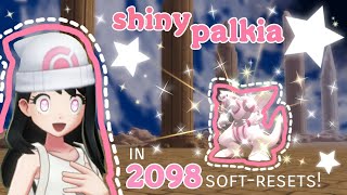 ♡ SHINY PALKIA - in 2098 soft resets?! (Pokemon Shining Pearl / Brilliant Diamond) ♡
