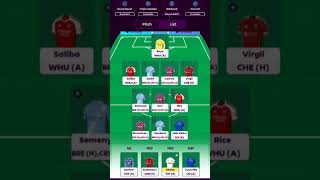 Wildcard for double game-week 36,full Man City and Palace assets locked 🔐, Arsenal assets 🔐!!!