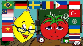 Ms.LemonS and Mr.TomatoS мем на разных языках